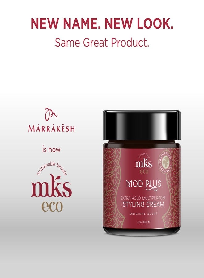 MKS Eco Mod Plus Extra Hold Multipurpose Styling Cream Original Scent 4 oz / 113 g - Image 2